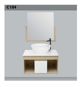 Lavabo tủ gương Hảo Cảnh C104