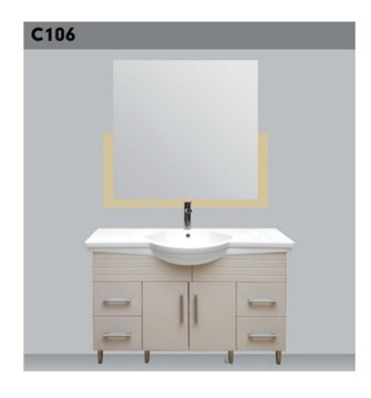 Lavabo tủ gương Hảo Cảnh C106