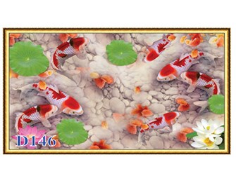 Tranh cửu ngư quần hội D146