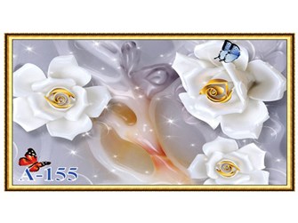 Tranh gạch phối họa tiết trang trí A155