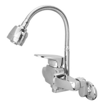 Vòi rửa chén nóng lạnh âm tường Sanji CN-07