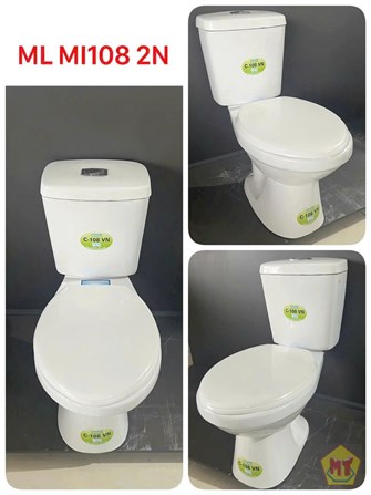 Bồn cầu két rời Minh Long 2 Nhấn - 108