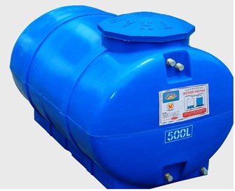 Bồn nước nhựa Bình Minh 500 Lít nằm