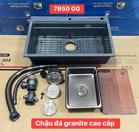 Chậu rửa chén đá Granit 7850GG