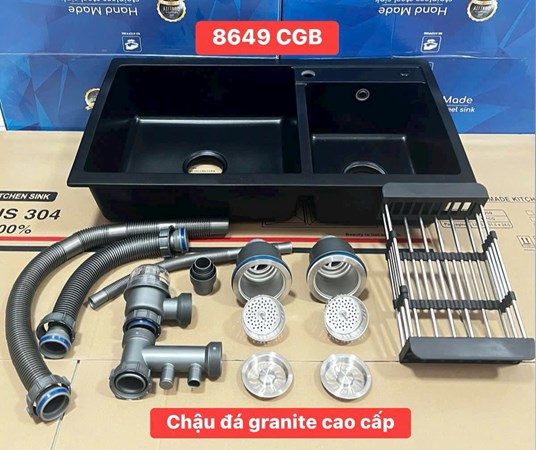 Chậu rửa chén đá Granit 8649CGB