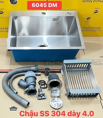 Chậu rửa chén Inox 1 hộc  6045DM