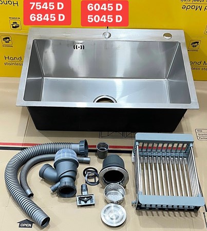 Chậu rửa chén Inox 1 hộc 7545