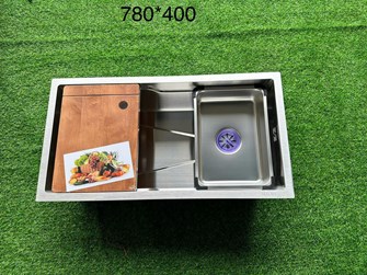 Chậu Rửa chén inox 1 hộc âm 7840