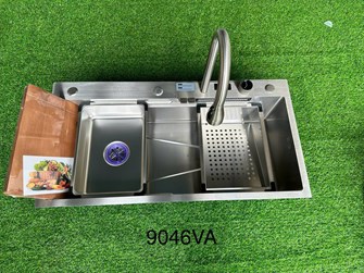 Chậu Rửa chén inox 1 hộc vòi âm 9046VA