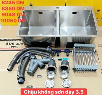 Chậu rửa chén Inox 304- 9048-2 hộc