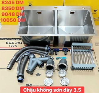 Chậu rửa chén Inox 304- 9048-2 hộc