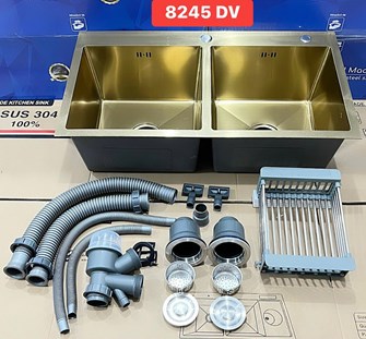 Chậu rửa chén Nano vàng 8245DV