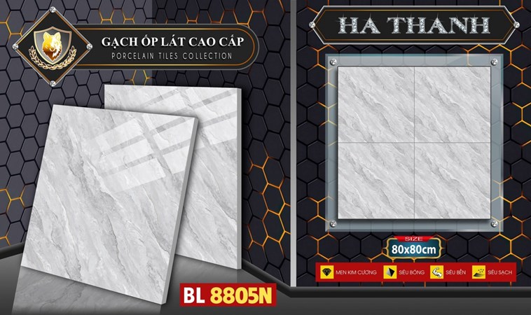 Gạch bóng kiếng 80x80cm Hà Thanh BL8805N