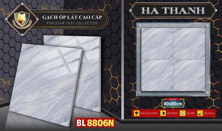 Gạch bóng kiếng 80x80cm Hà Thanh BL8806N