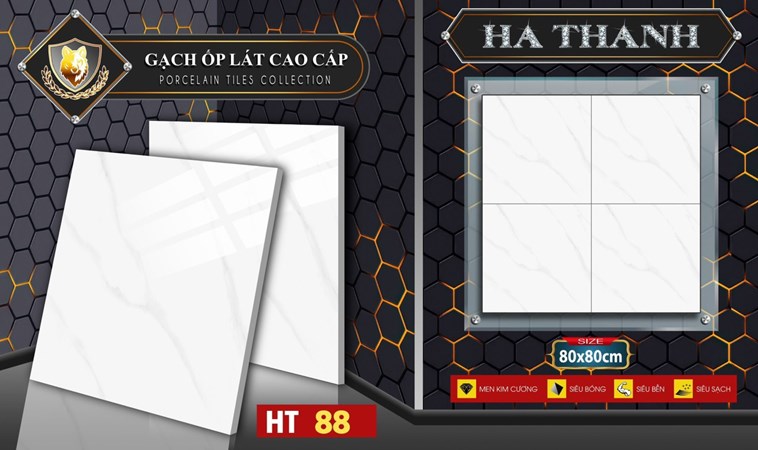 Gạch bóng kiếng 80x80cm Hà Thanh HT88
