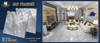 Gạch bóng kiếng Hà Thanh 60x60cm L6616D