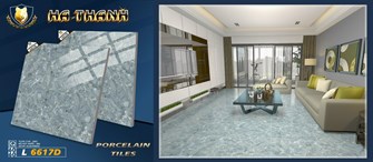 Gạch bóng kiếng Hà Thanh 60x60cm L6617D