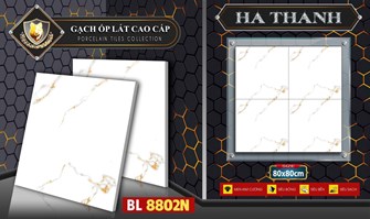 Gạch bóng kiếng Hà Thanh 80x80cm BL8802N