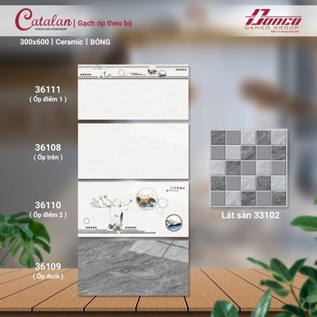 Gạch men bóng 30x60cm CATALAN 36108-09-10-11