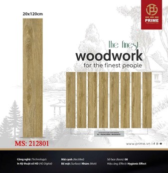 Gạch PRIME 20x120cm thẻ gỗ 212801