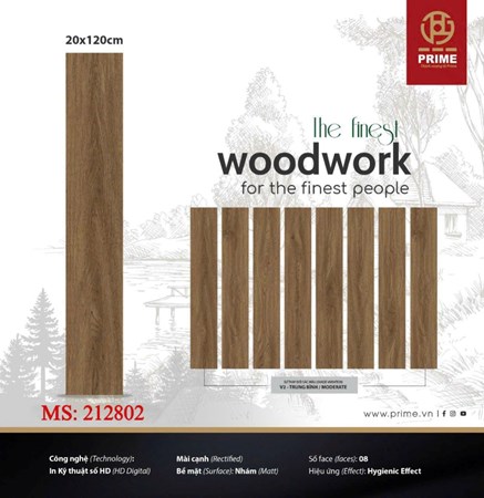 Gạch PRIME 20x120cm thẻ gỗ 212802
