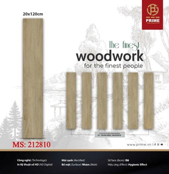 Gạch PRIME 20x120cm thẻ gỗ 212810