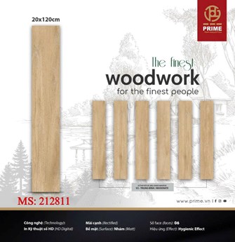 Gạch PRIME 20x120cm thẻ gỗ 212811