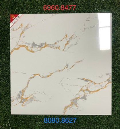 Gạch PRIME 80x80cm bóng Carving Gold 8627