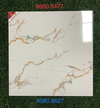 Gạch PRIME 80x80cm bóng Carving Gold 8627