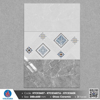 Gạch Viglacera 30x60cm Men bóng KTCE3608