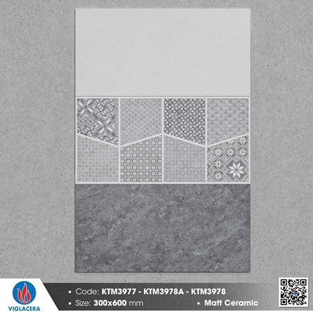 Gạch Viglacera 30x60cm Men Mờ KTM3977