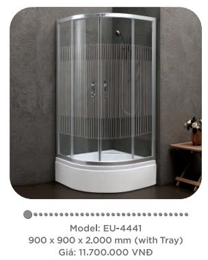 Phòng tắm vách kính Euroking EU- 4441
