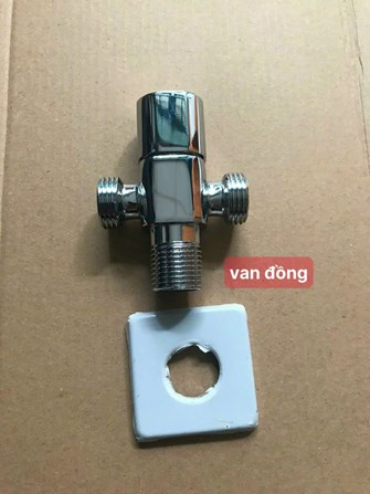 Van tê bồn cầu Đồng thau
