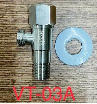 Van tê bồn cầu inox 304- 2 ngả