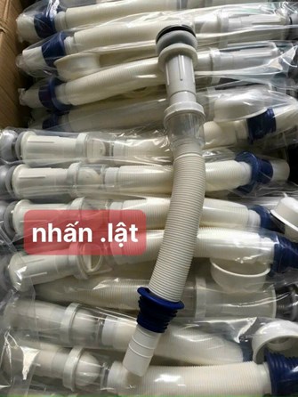 Xả lavabo ruột gà trắng chống hôi