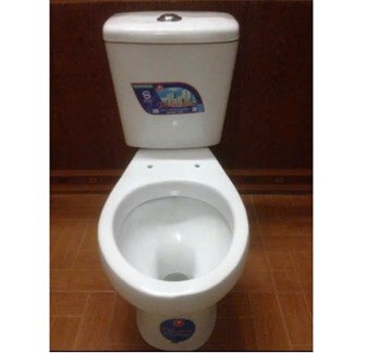 Bồn cầu 2 nhấn Dolacera (màu trắng)