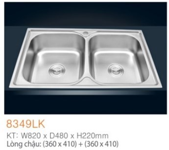 Chậu rửa chén EROWIN sus 304 - 8349LK Chậu rửa chén EROWIN sus 304 - 8349LK