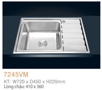 Chậu rửa chén EROWIN sus304- 7245VM Chậu rửa chén EROWIN sus304- 7245VM