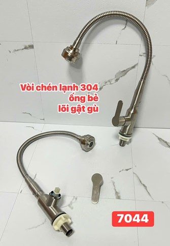 Vòi chén lạnh VCL05-Inox 304 mờ 