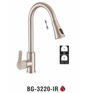 Vòi rửa chén nóng lạnh Inox 304 Biggo BG-3220-IR