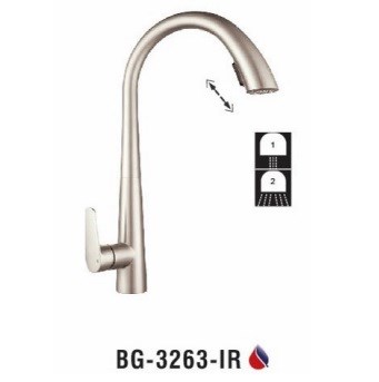 Vòi rửa chén nóng lạnh Inox 304 Biggo BG-3263-IR
