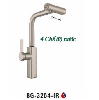 Vòi rửa chén nóng lạnh Inox 304 Biggo BG-3264-IR